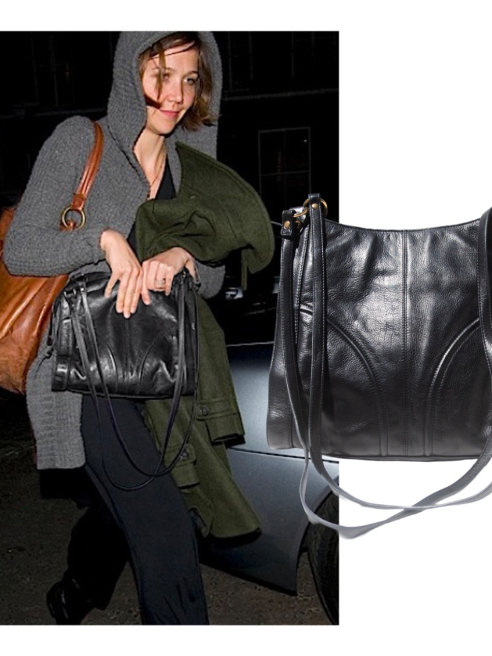 MAYLE Pebbled Leather Crossbody BILLIE Bag
